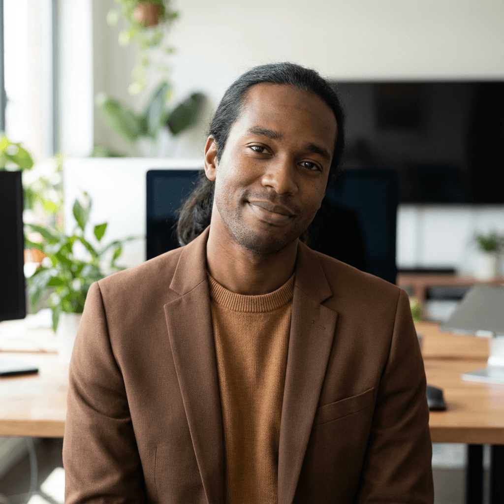 Senior consultant in smart business attire